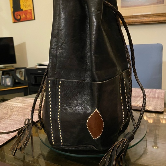 African Soft Genuine Leather Satchel Tote Hobo Women Handbag - Picture 2 of 4